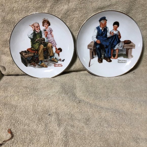 Vintage Normal Rockwell Plates 1984 - Picture 1 of 1